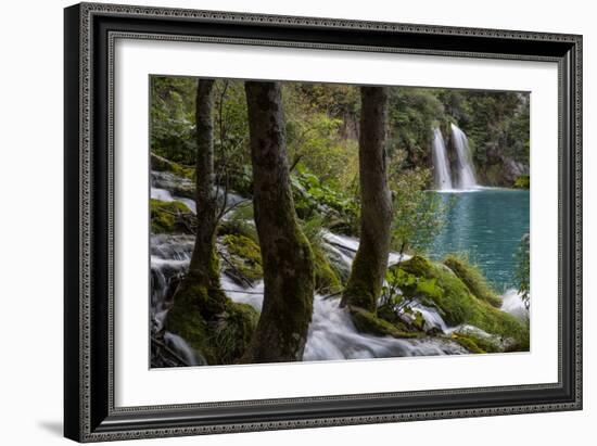Milanovacki Slap Waterfall Lower Lakes, Plitvice Lakes NP, Croatia (Croatian: NP Plitvi?ka Jezera)-Karine Aigner-Framed Photographic Print