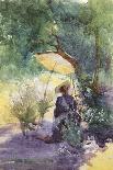 A Woman Sketching in a Glade-Mildred Anne Butler-Framed Giclee Print