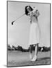 Mildred 'Babe' Didrikson Zaharias Swinging Golf Club in 1947-null-Mounted Photo