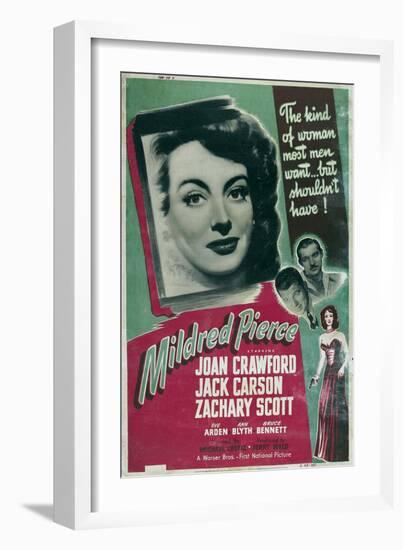 Mildred Pierce, 1945-null-Framed Premium Giclee Print