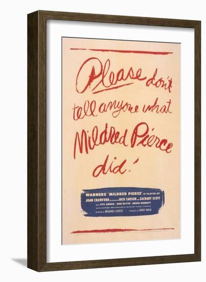 Mildred Pierce, 1945-null-Framed Premium Giclee Print