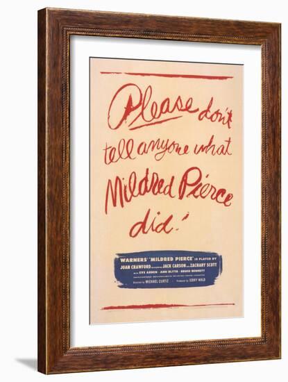 Mildred Pierce, 1945-null-Framed Premium Giclee Print