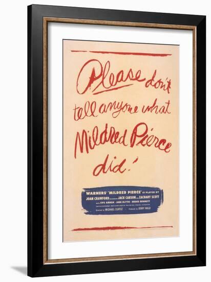 Mildred Pierce, 1945-null-Framed Premium Giclee Print