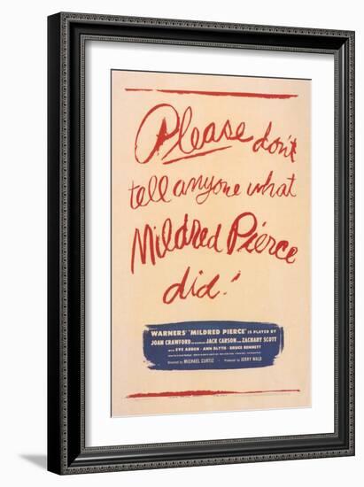 Mildred Pierce, 1945-null-Framed Premium Giclee Print