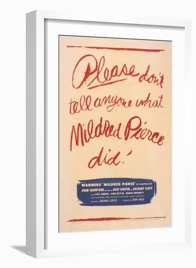 Mildred Pierce, 1945-null-Framed Art Print