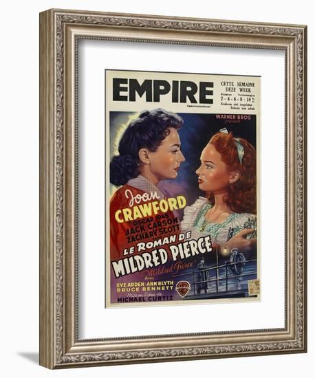 Mildred Pierce, Belgian Movie Poster, 1945-null-Framed Premium Giclee Print