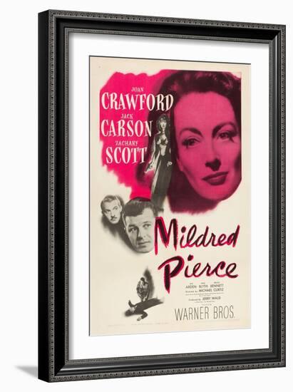 Mildred Pierce, Joan Crawford, Zachary Scott, Jack Carson, 1945-null-Framed Premium Giclee Print