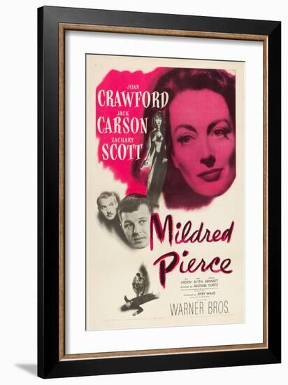 Mildred Pierce, Joan Crawford, Zachary Scott, Jack Carson, 1945-null-Framed Art Print