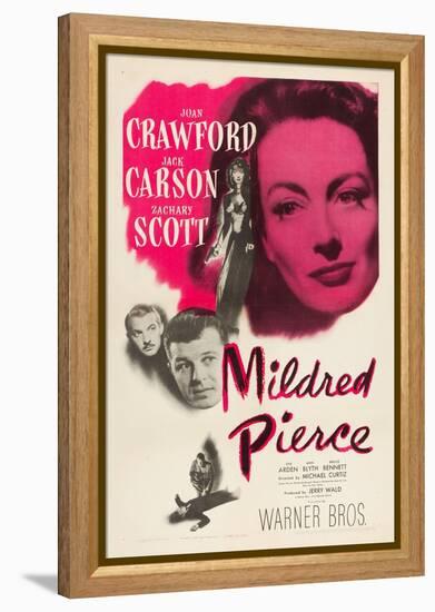 Mildred Pierce, Joan Crawford, Zachary Scott, Jack Carson, 1945-null-Framed Stretched Canvas