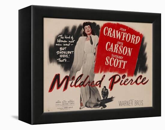 Mildred Pierce, UK Movie Poster, 1945-null-Framed Stretched Canvas