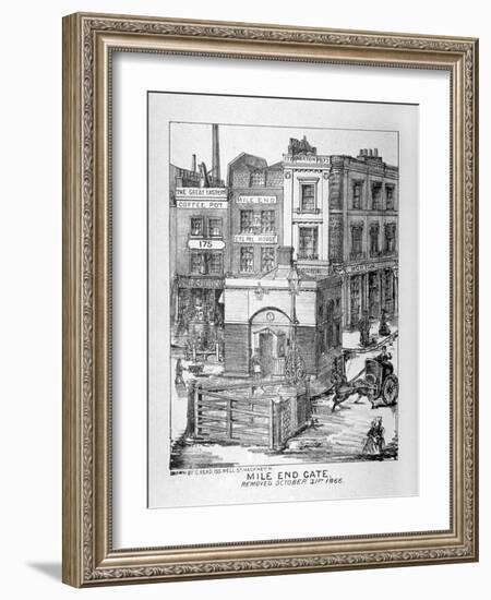 Mile End Gate, Mile End Road, Stepney, London, 1866-C Read-Framed Giclee Print