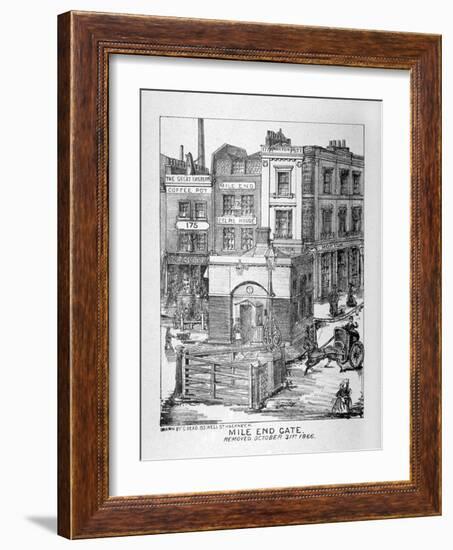 Mile End Gate, Mile End Road, Stepney, London, 1866-C Read-Framed Giclee Print