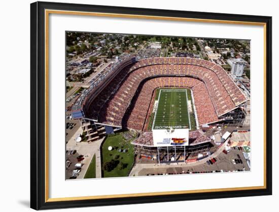 Mile High Stadium - Denver, Colorado-Mike Smith-Framed Art Print