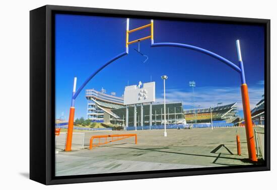 Mile High Stadium, home of the Denver Broncos/NFL, Denver, Colorado-null-Framed Premier Image Canvas