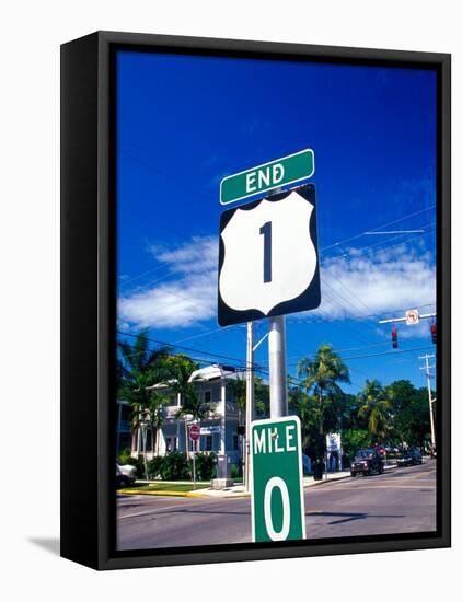 Mile Marker 0, Key West, Florida Keys, Florida, USA-Terry Eggers-Framed Premier Image Canvas