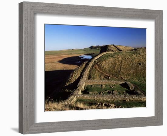 Milecastle 39 to Highsheild, Roman Wall, Hadrian's Wall, England, United Kingdom-James Emmerson-Framed Photographic Print