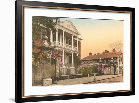 Miles Brewton House, Charleston-null-Framed Art Print