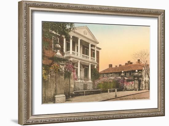 Miles Brewton House, Charleston-null-Framed Art Print