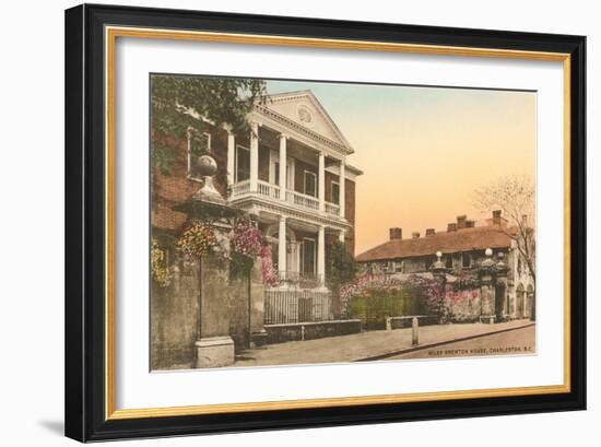 Miles Brewton House, Charleston-null-Framed Art Print