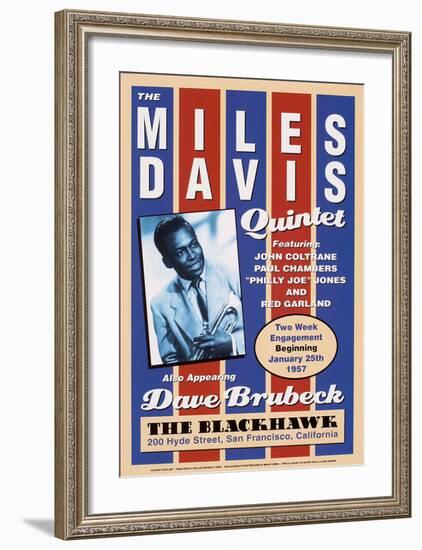 Miles Davis, 1957-Unknown-Framed Art Print