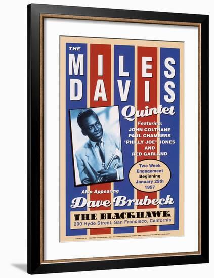 Miles Davis, 1957-Unknown-Framed Art Print