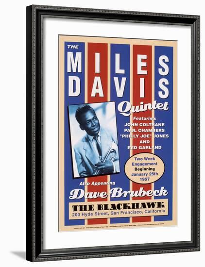 Miles Davis, 1957-Unknown-Framed Art Print