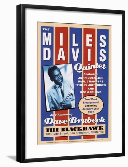 Miles Davis, 1957-Unknown-Framed Art Print