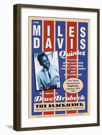 Miles Davis, 1957-Unknown-Framed Art Print