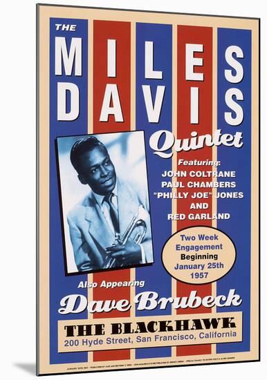 Miles Davis, 1957-Unknown-Mounted Art Print