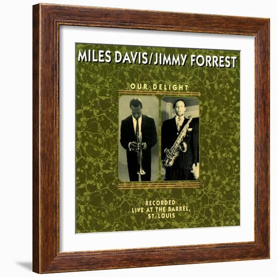 Miles Davis and Jimmy Forrest - Our Delight-null-Framed Art Print