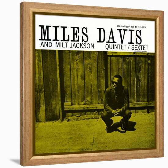 Miles Davis and Milt Jackson - Quintet / Sextet-null-Framed Stretched Canvas