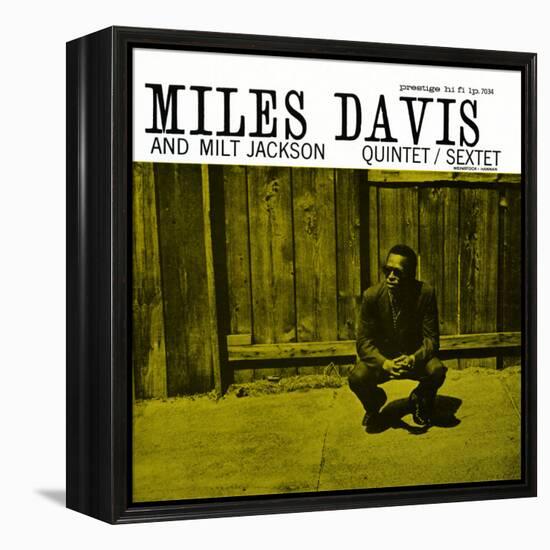 Miles Davis and Milt Jackson - Quintet / Sextet-null-Framed Stretched Canvas