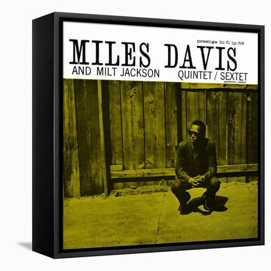 Miles Davis and Milt Jackson - Quintet / Sextet-null-Framed Stretched Canvas