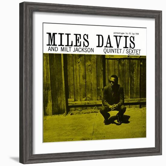 Miles Davis and Milt Jackson - Quintet / Sextet-null-Framed Art Print