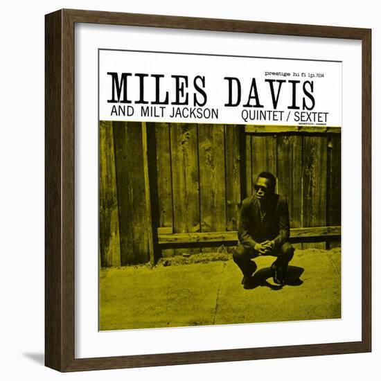 Miles Davis and Milt Jackson - Quintet / Sextet-null-Framed Art Print