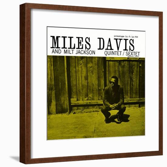 Miles Davis and Milt Jackson - Quintet / Sextet-null-Framed Art Print