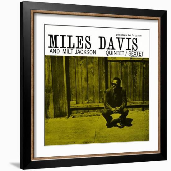 Miles Davis and Milt Jackson - Quintet / Sextet--Framed Art Print