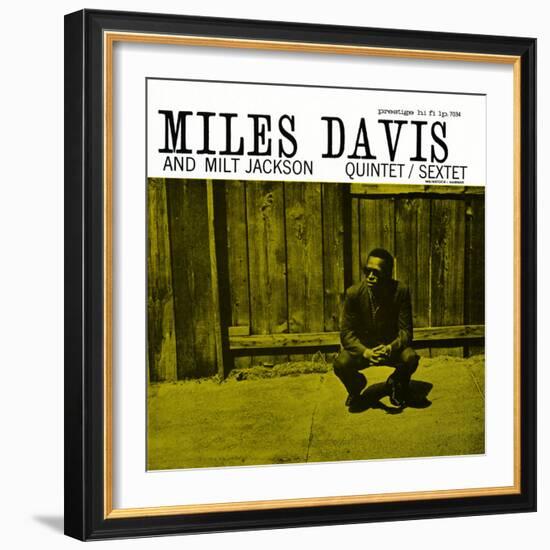 Miles Davis and Milt Jackson - Quintet / Sextet--Framed Art Print