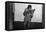 Miles Davis Kissing Trumpet-null-Framed Stretched Canvas