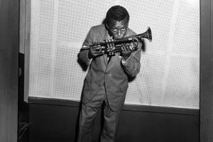 Miles Davis Kissing Trumpet