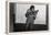 Miles Davis Kissing Trumpet-null-Framed Stretched Canvas