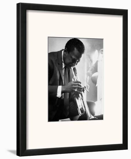 Miles Davis-Ted Williams-Framed Art Print