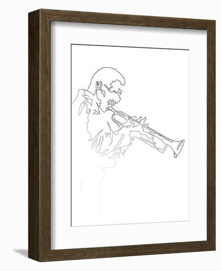 Miles Davis-Logan Huxley-Framed Art Print