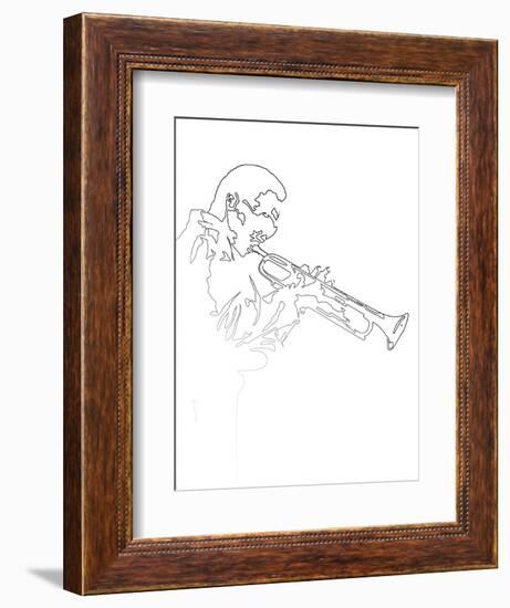 Miles Davis-Logan Huxley-Framed Art Print