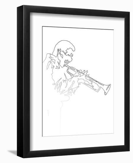 Miles Davis-Logan Huxley-Framed Art Print