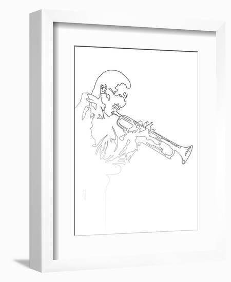 Miles Davis-Logan Huxley-Framed Art Print