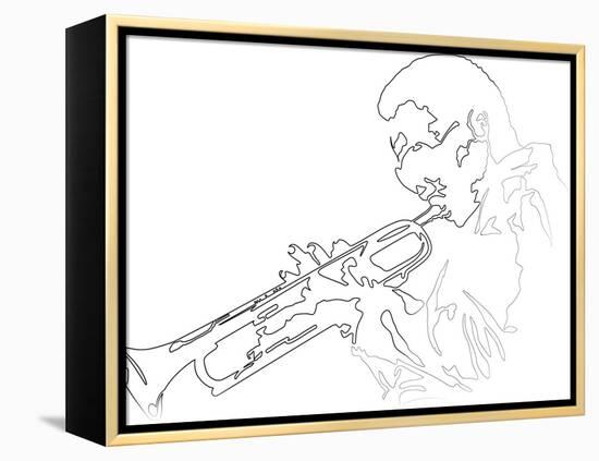 Miles Davis-Logan Huxley-Framed Stretched Canvas