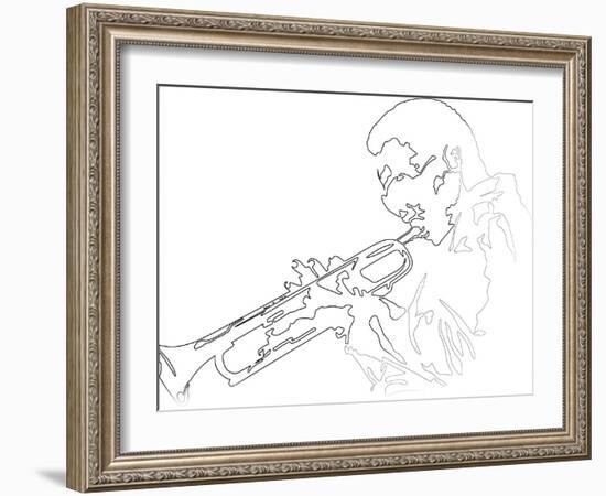 Miles Davis-Logan Huxley-Framed Art Print