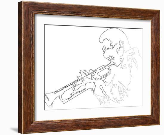 Miles Davis-Logan Huxley-Framed Art Print