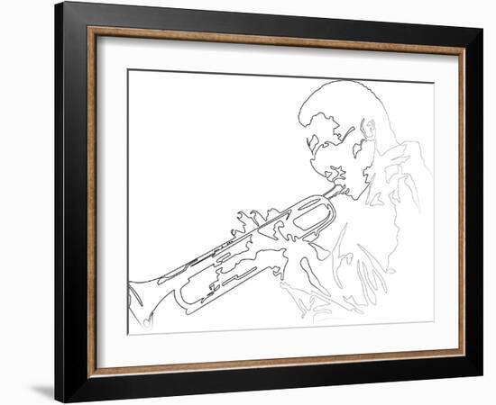 Miles Davis-Logan Huxley-Framed Art Print